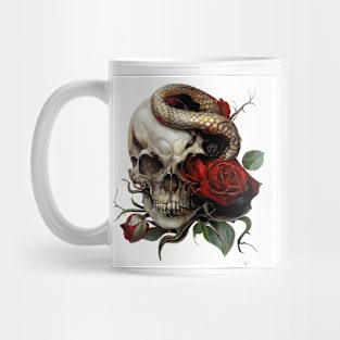 Gothic Skull (Best On White Tee) Mug